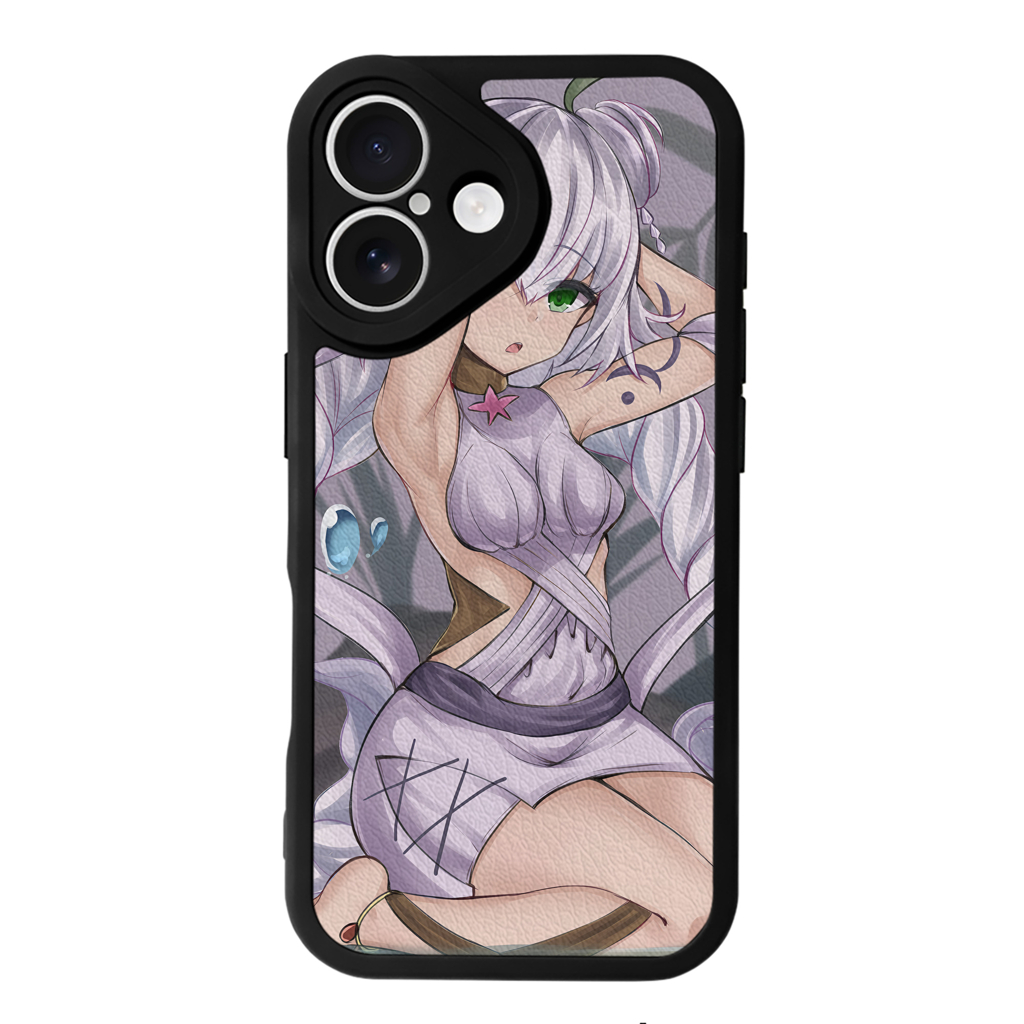 （画像用） 遊☆戯☆王 Yu-Gi-Oh! 【iPhone 16シリーズ対応】シリコンスマホケース（レザー調） 材質：シリコン